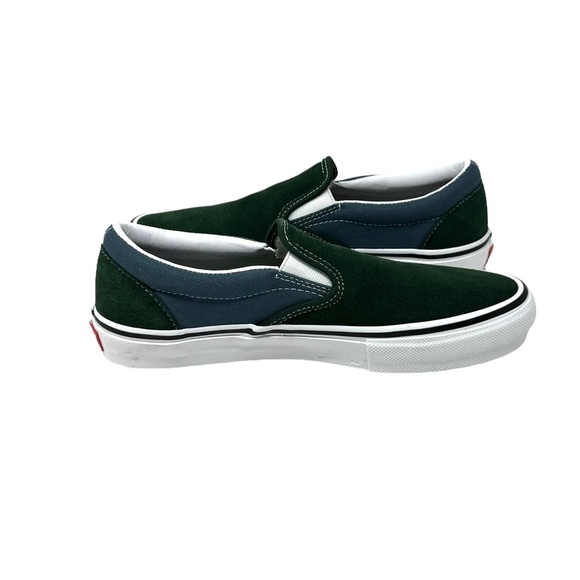VANS Skate Slip On Shoe Suede Canvas Green Women's Size Sneakers Low VN0A5FCABD6 - Picture 3 of 9